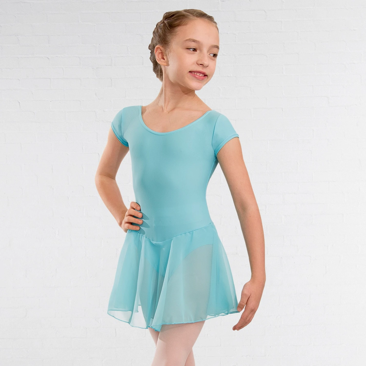 NATD Class / Preliminary/Grade 1 Voile Skirted Cap Sleeved Leotard â Image 2