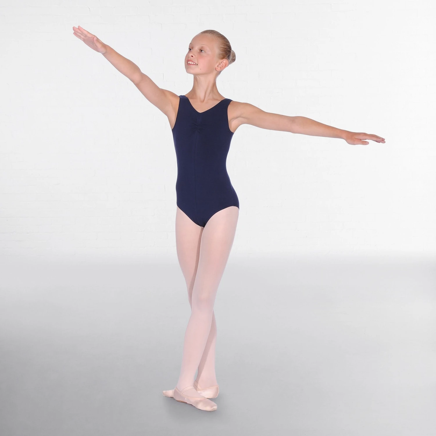 BBO Grades 4-5 Sleeveless Leotard With Gathered Bustline â Image 2