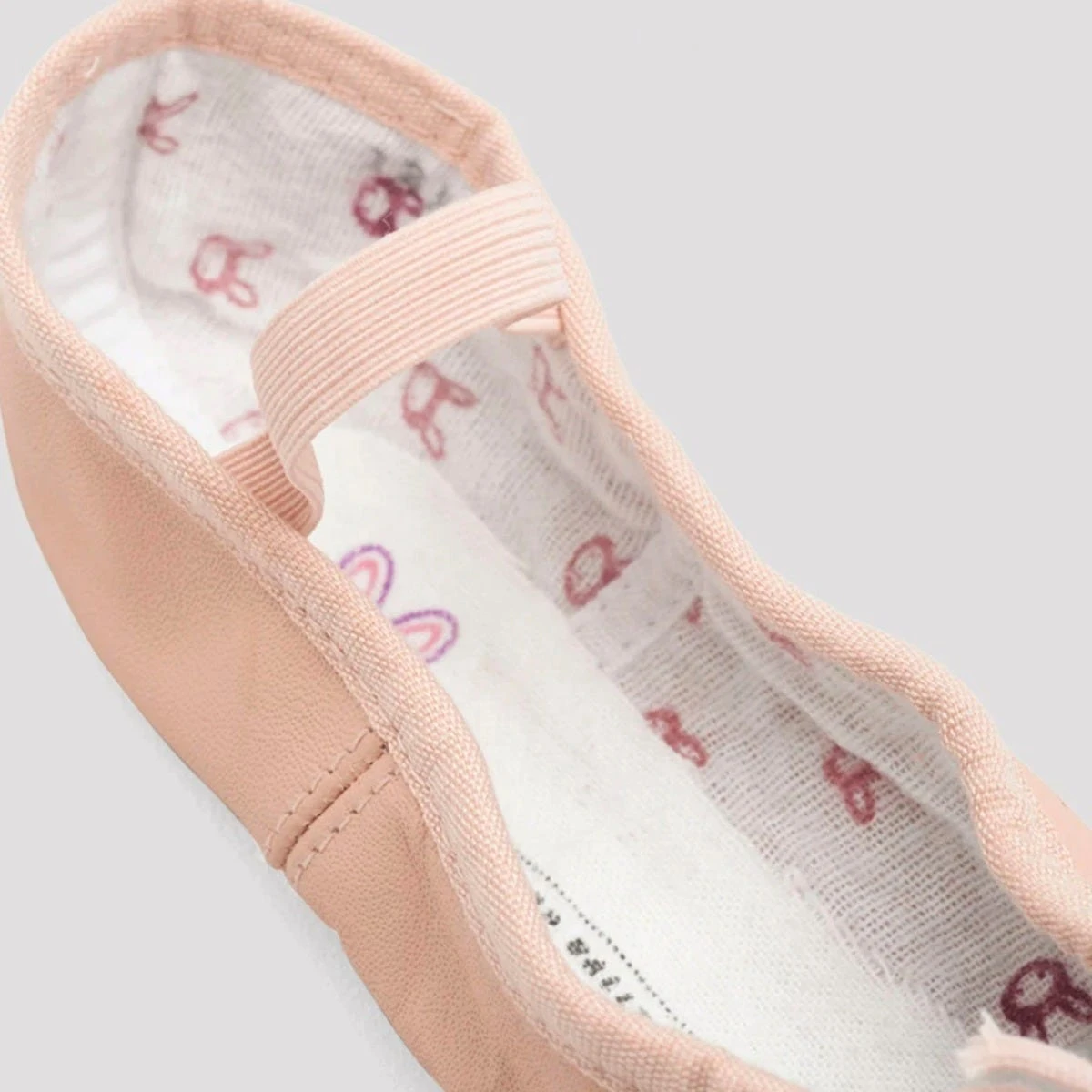 Bloch « Bunnyhop » Demi-pointes En Cuir Rose – Image 2