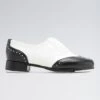 Bloch « Charleston » Chaussures De Claquettes Noires Et Blanches