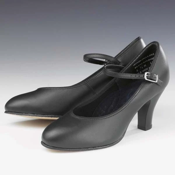 Capezio Theatrical Footlight™ Chaussures En Cuir Noir