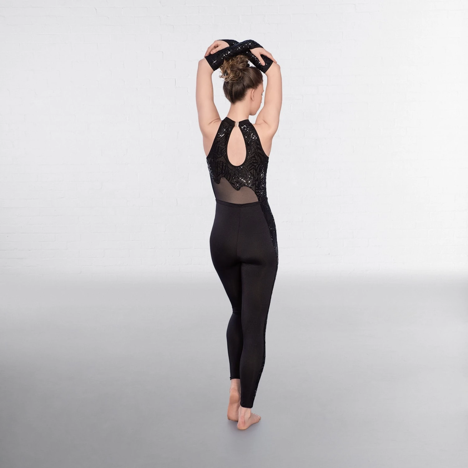 1st Postion Combinaison Pailletée à Flammes Avec Dos En Trou De Serrure – Image 7