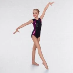 1st Position Justaucorps "Selena" Diamanté Sans Manches