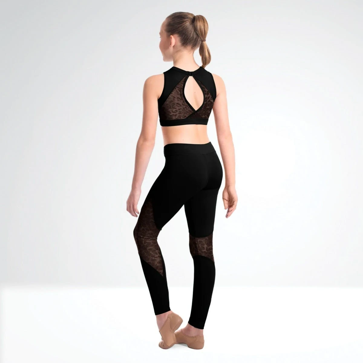 Bloch Asher Printed Mesh Full Length Leggings â Image 2