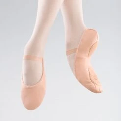 Bloch « Arise » Demi-Pointes Bi-Semelles Roses En Cuir