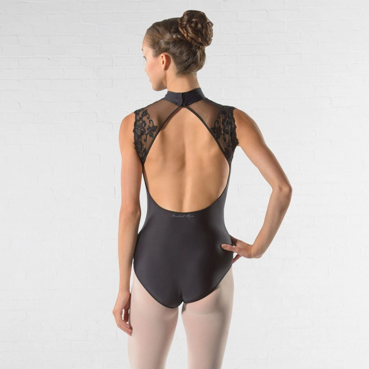 Ballet Rosa Berenice Sleeveless High Neck Leotard With Lace Panel – Image 2