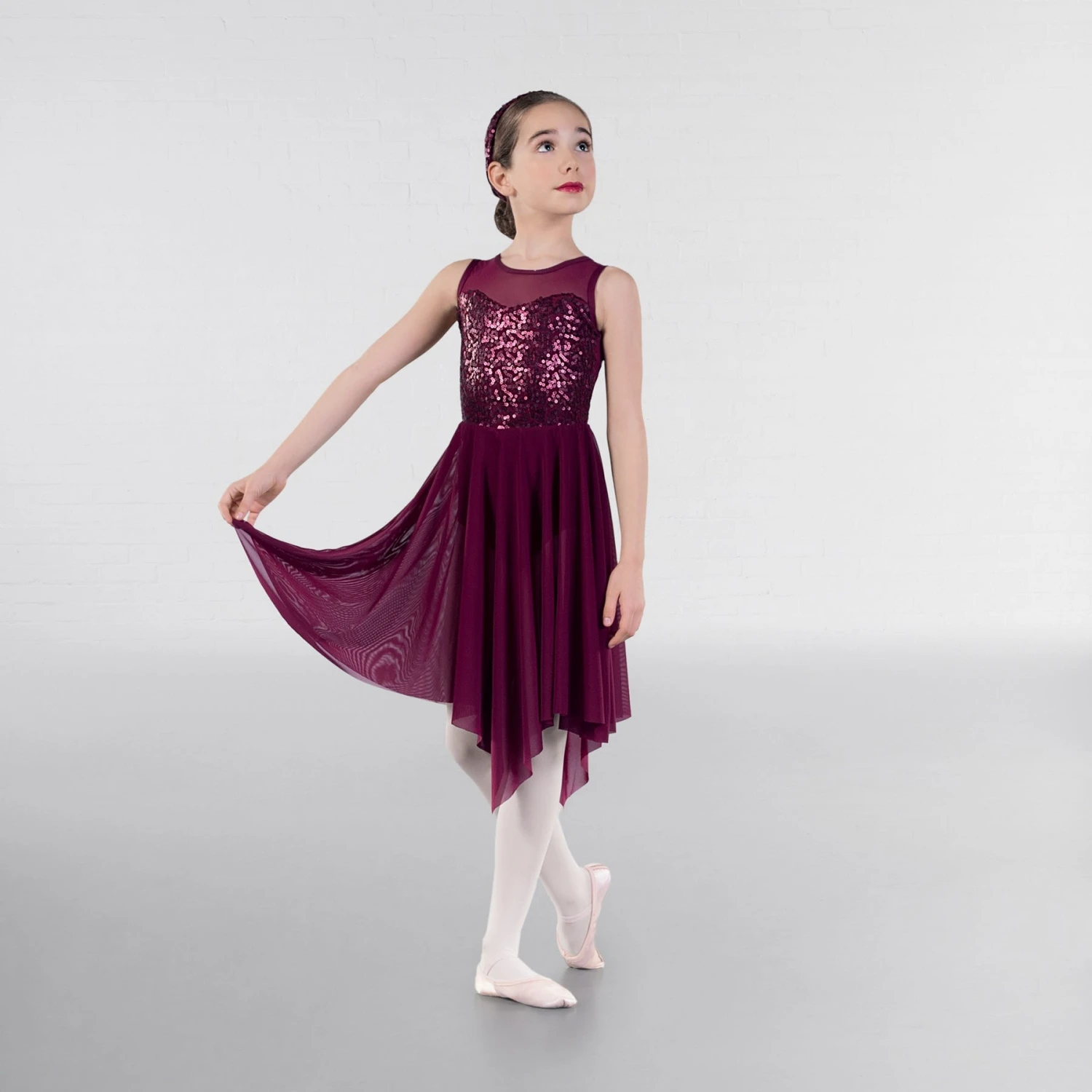 1st Position Robe Lyrique Débardeur à Corsage Pailleté