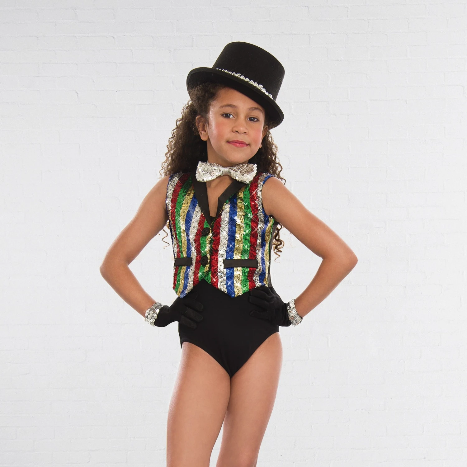 1st Position Sequin Multi Stripe Waist Coat â Image 3