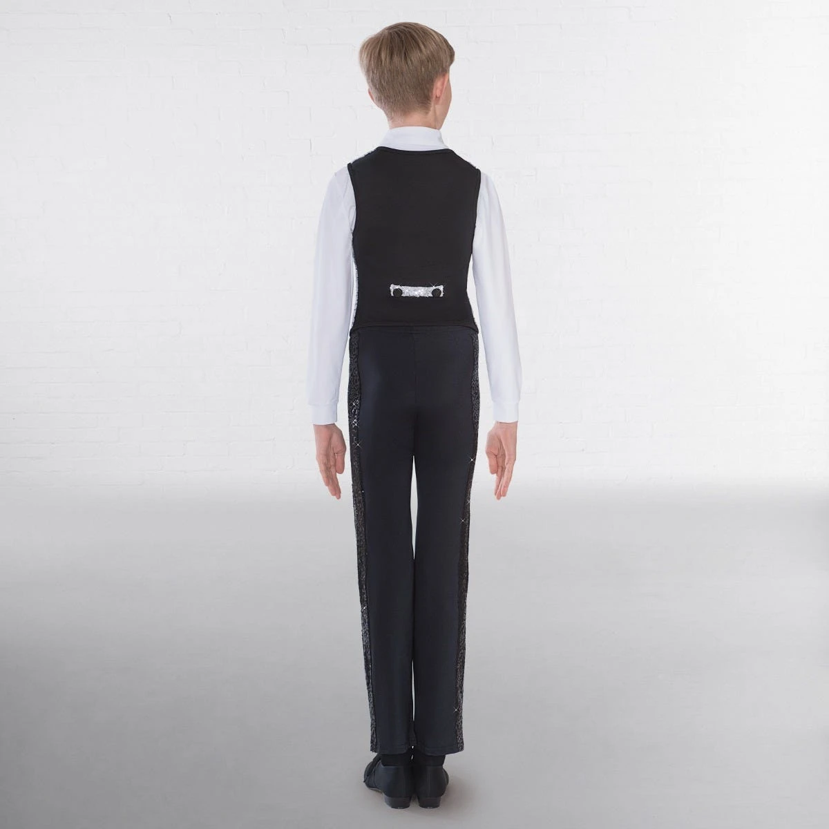 1st Position Gilet Argenté à Paillettes – Image 4