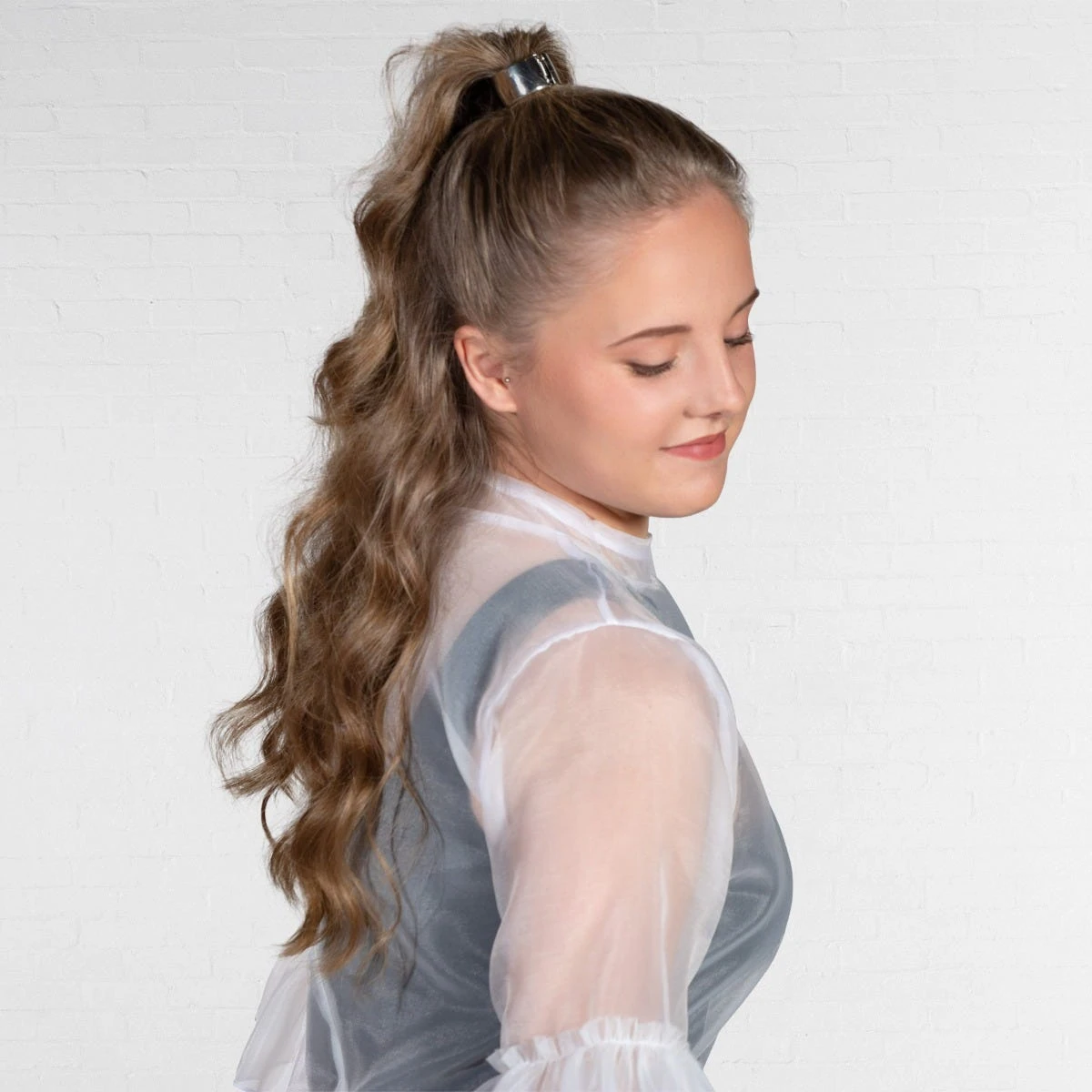 1st Position Biketard à Paillettes Avec Manches à Volants Organza – Image 9