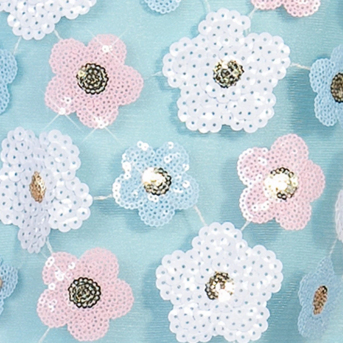 1st Position Floral Sequin Motif 60s Style Shift Dress – Image 4