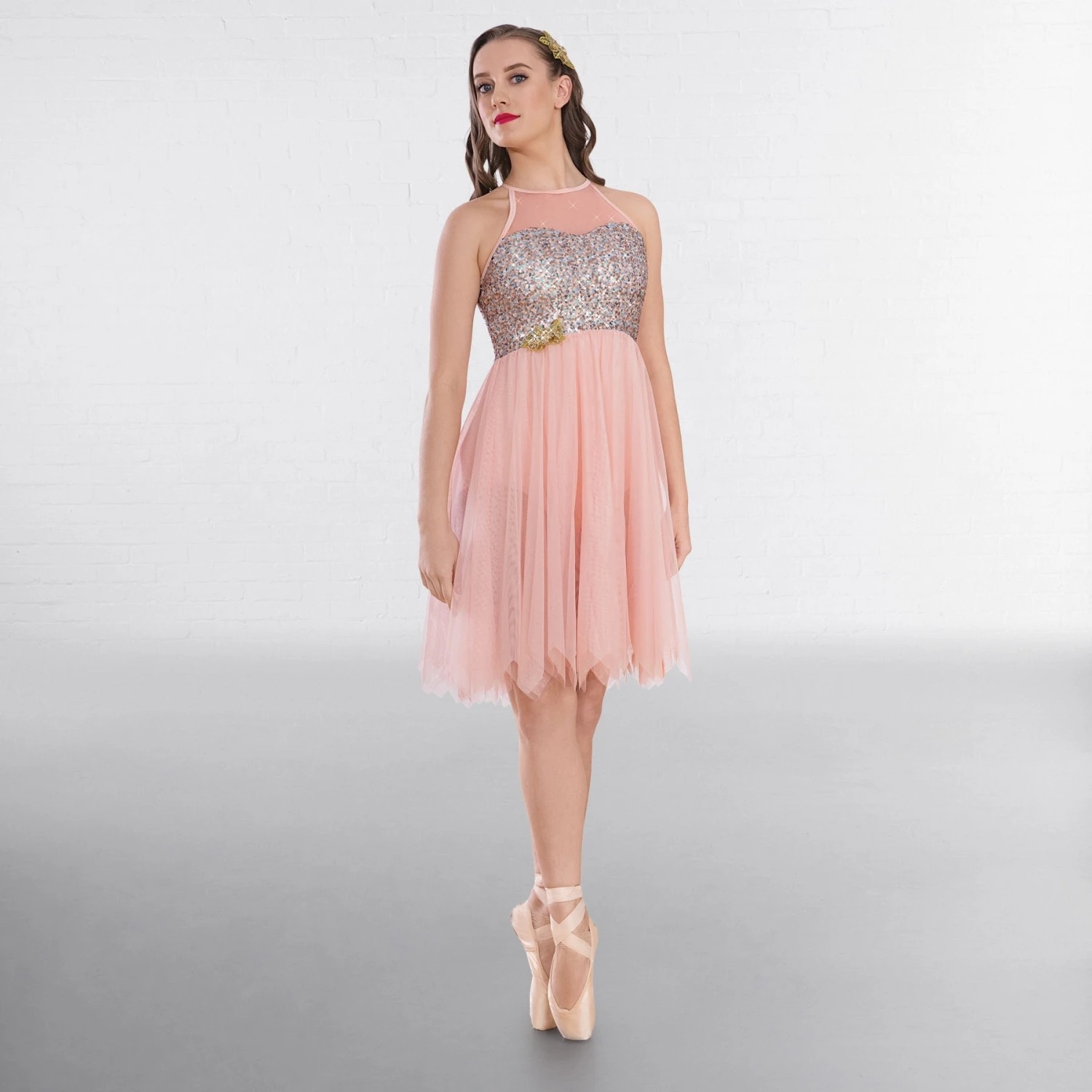1st Position Robe Lyrique Col Haut Corsage Pailleté – Image 4