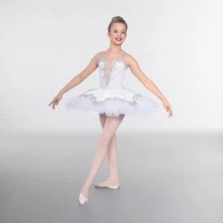 1st Position Corsage Prestige Avec Surjupe à Bordures Argentés