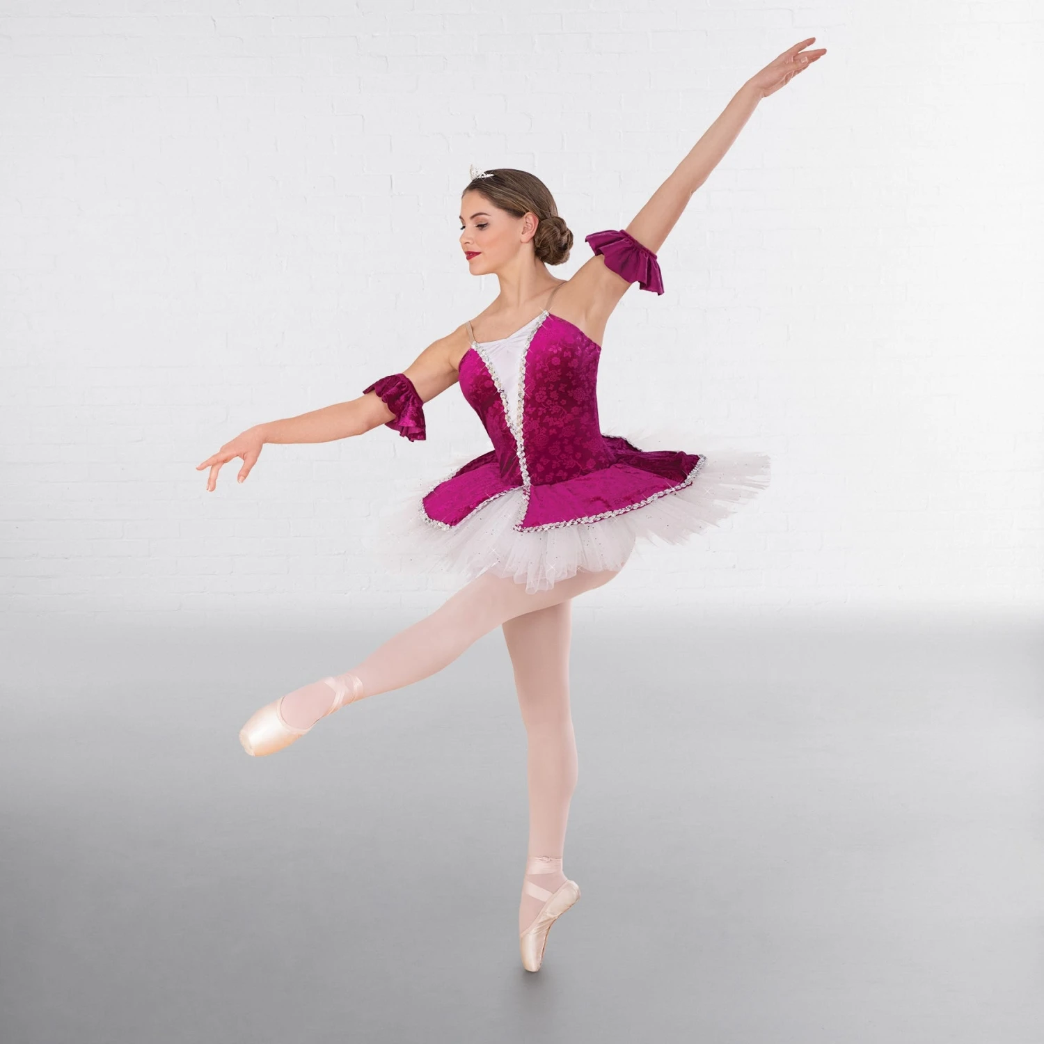 1st Position Tutu En Velour Prune Avec Jupe En Tulle Paillettée – Image 2