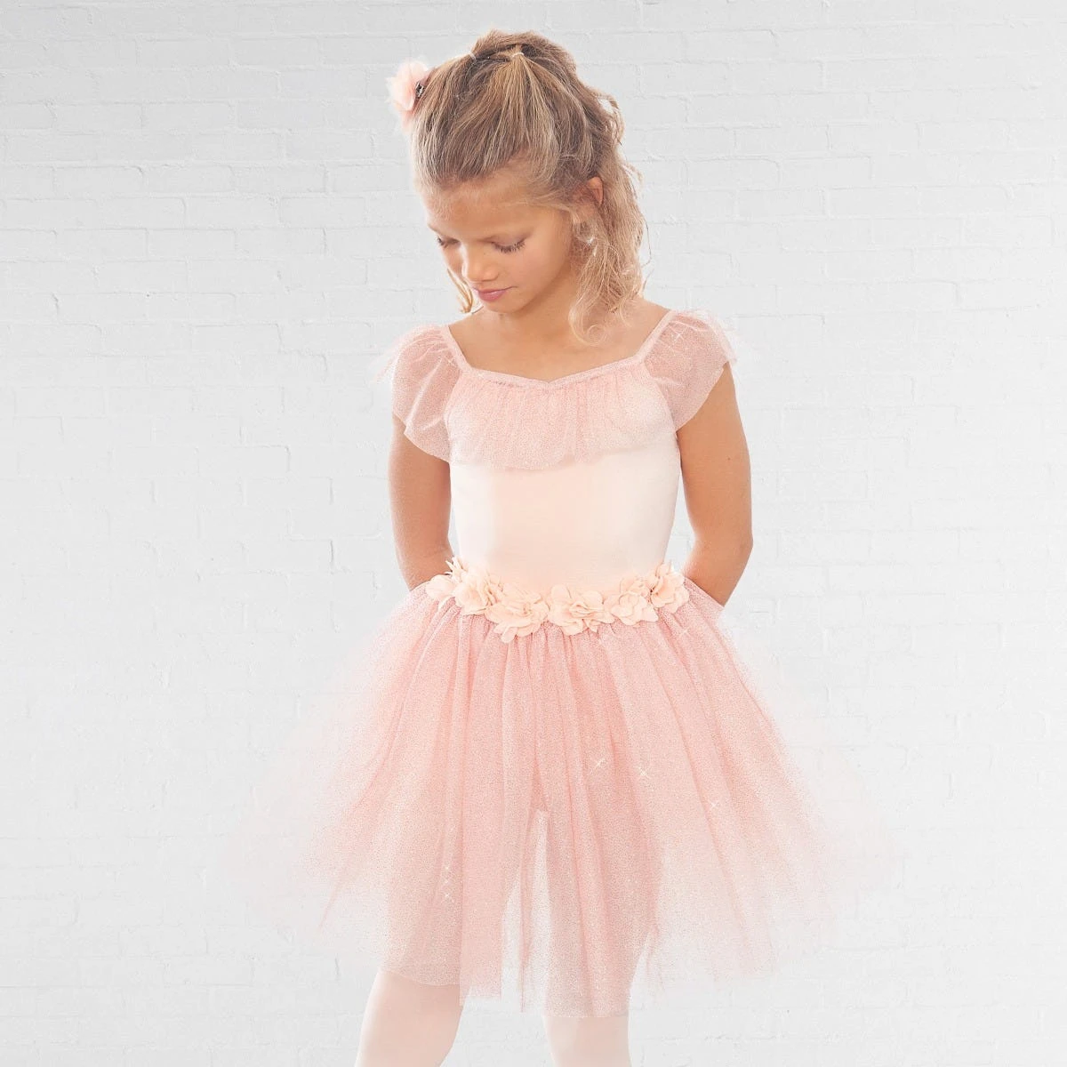 1st Position Romantic Tutu With Flowers And Glitter Net Skirt – Image 4