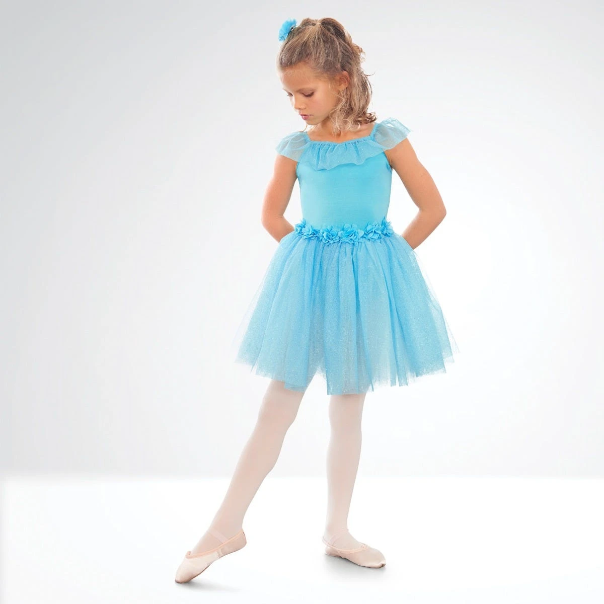 1st Position Romantic Tutu With Flowers And Glitter Net Skirt – Image 13