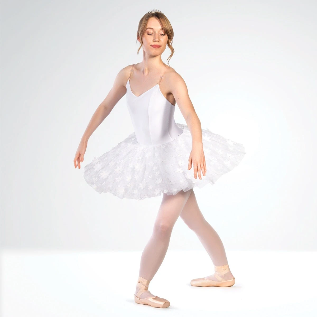 1st Position Tutu En Filet Pailleté à Motifs Floraux – Image 3