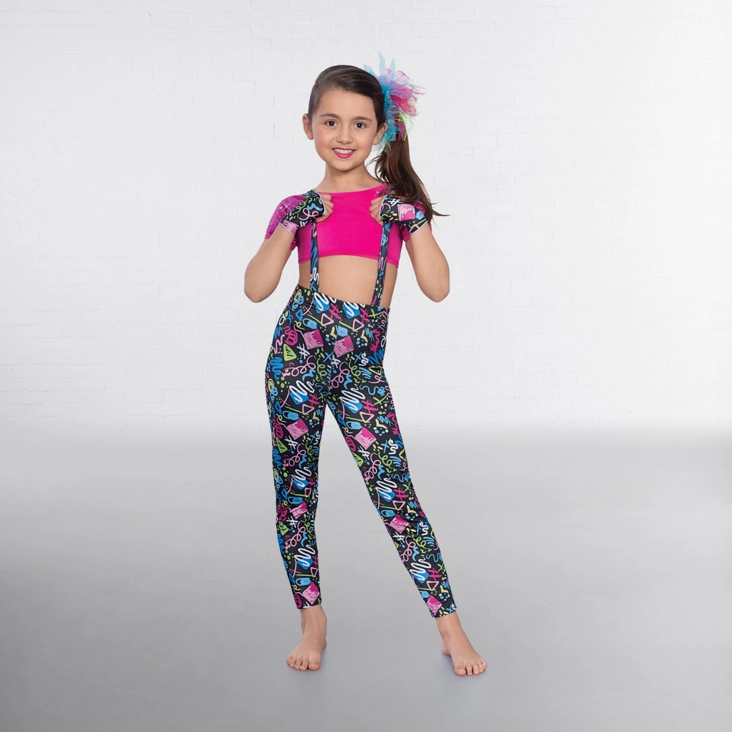 1st Position Haut Et Legging Imprimés Avec Tutu Séparé