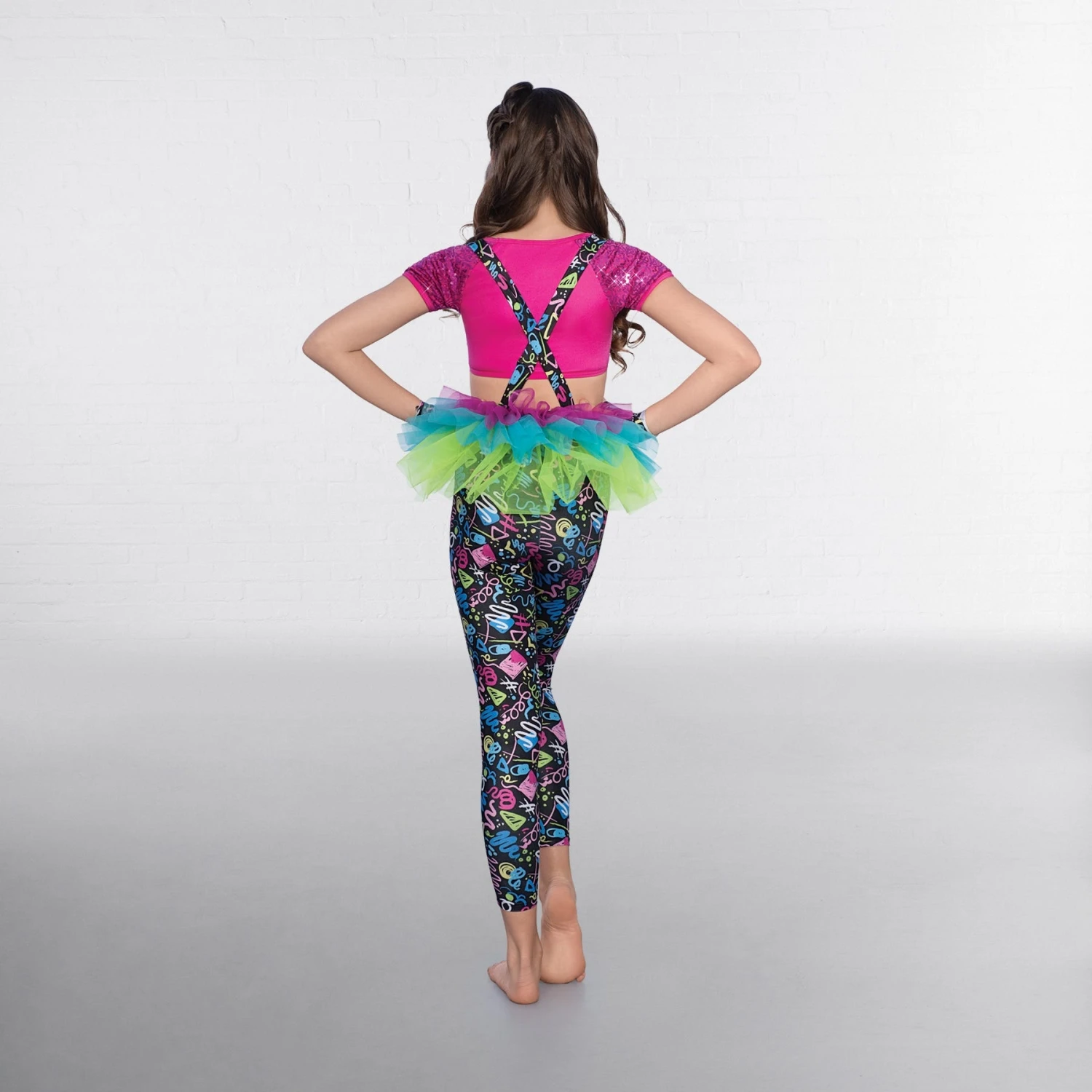 1st Position Haut Et Legging Imprimés Avec Tutu Séparé – Image 3