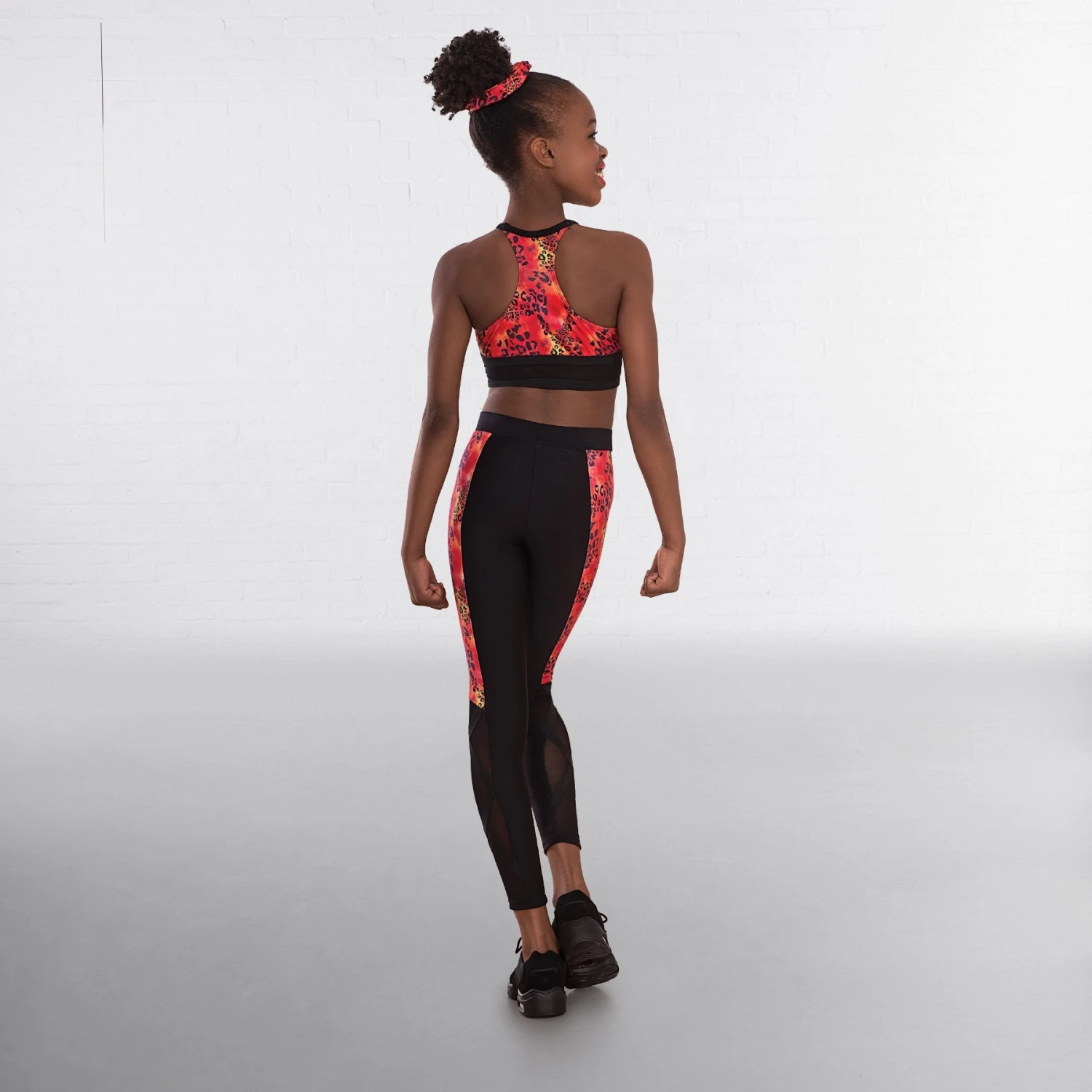 1st Position Haut Court Et Leggings Imprimés Leopard – Image 2