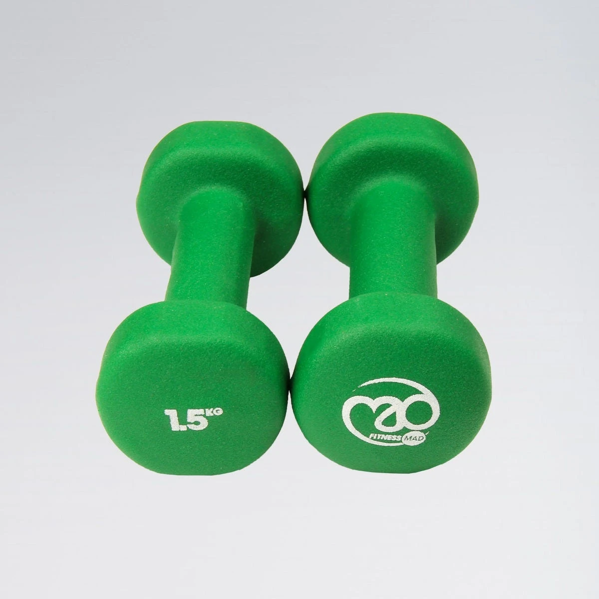 Fitness-Mad Fitness Mad 1.5Kg Haltères Néoprène - Vert – Image 2