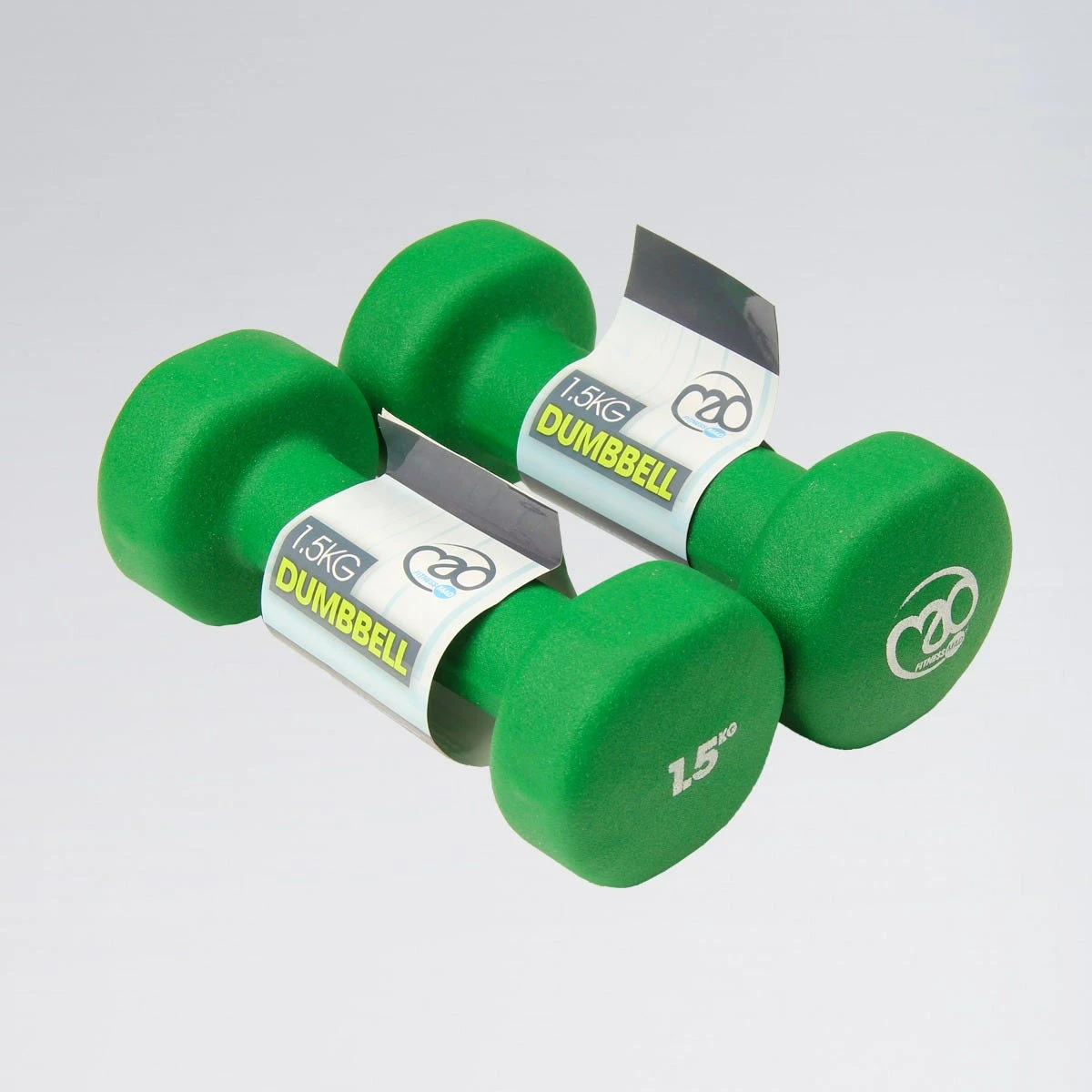 Fitness-Mad Fitness Mad 1.5Kg Haltères Néoprène - Vert – Image 3