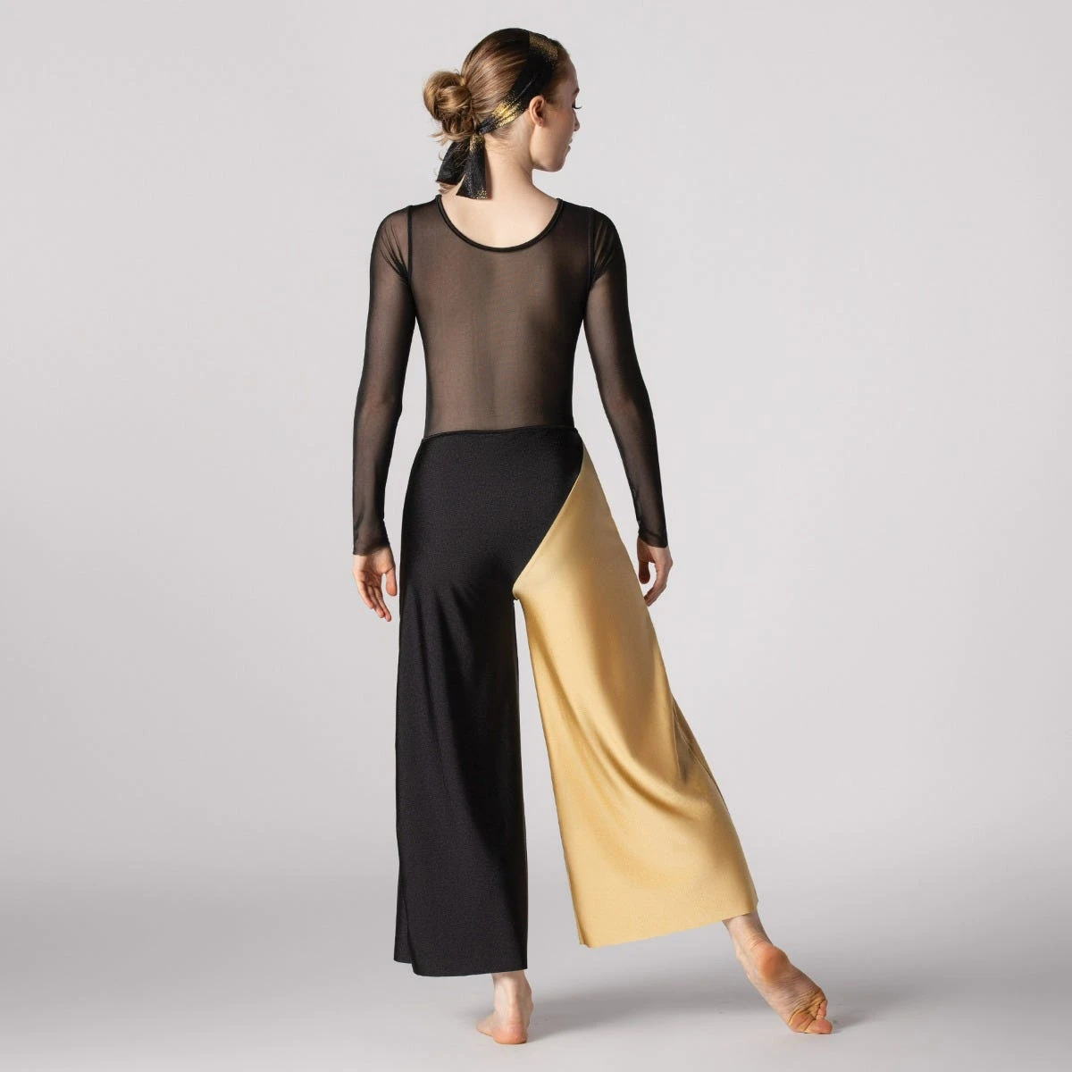 1st Position Combinaison à Empiècements Diagonaux Avec Manches Et Dos En Maille – Image 2