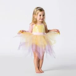 1st Position Corsage à Sequins Avec Jupe Multicouche Et Manches En Maille