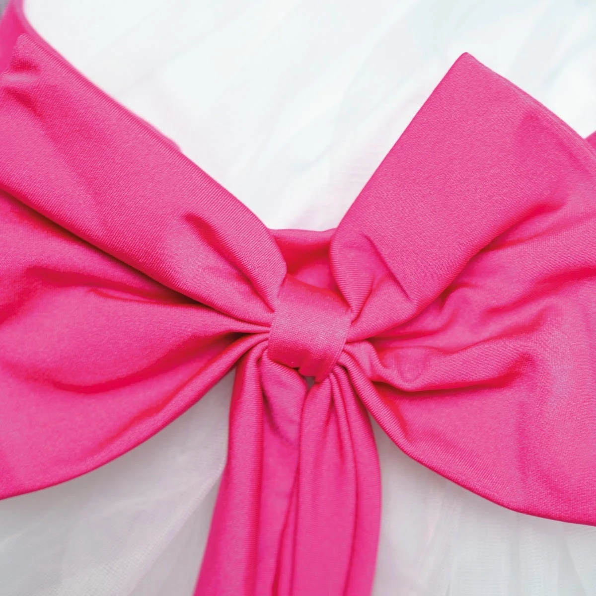 1st Position Tutu Romantique à Encolure Dégagée Avec Filet Superposé Et Nœud Contrasté – Image 3