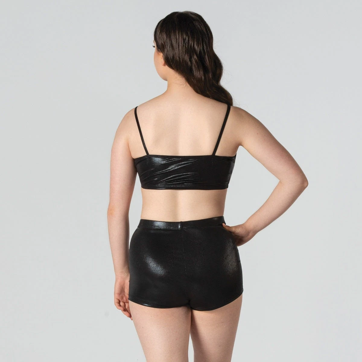 1st Position Haut En Dentelle Plissé Trois Pièces Avec Short Et Débardeur – Image 2