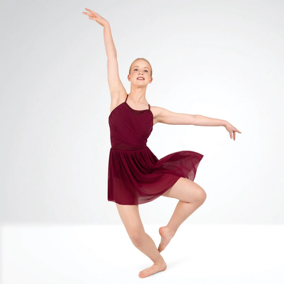 1st Position Robe à Effet Enveloppant Avec Ourlet Asymétrique – Image 2