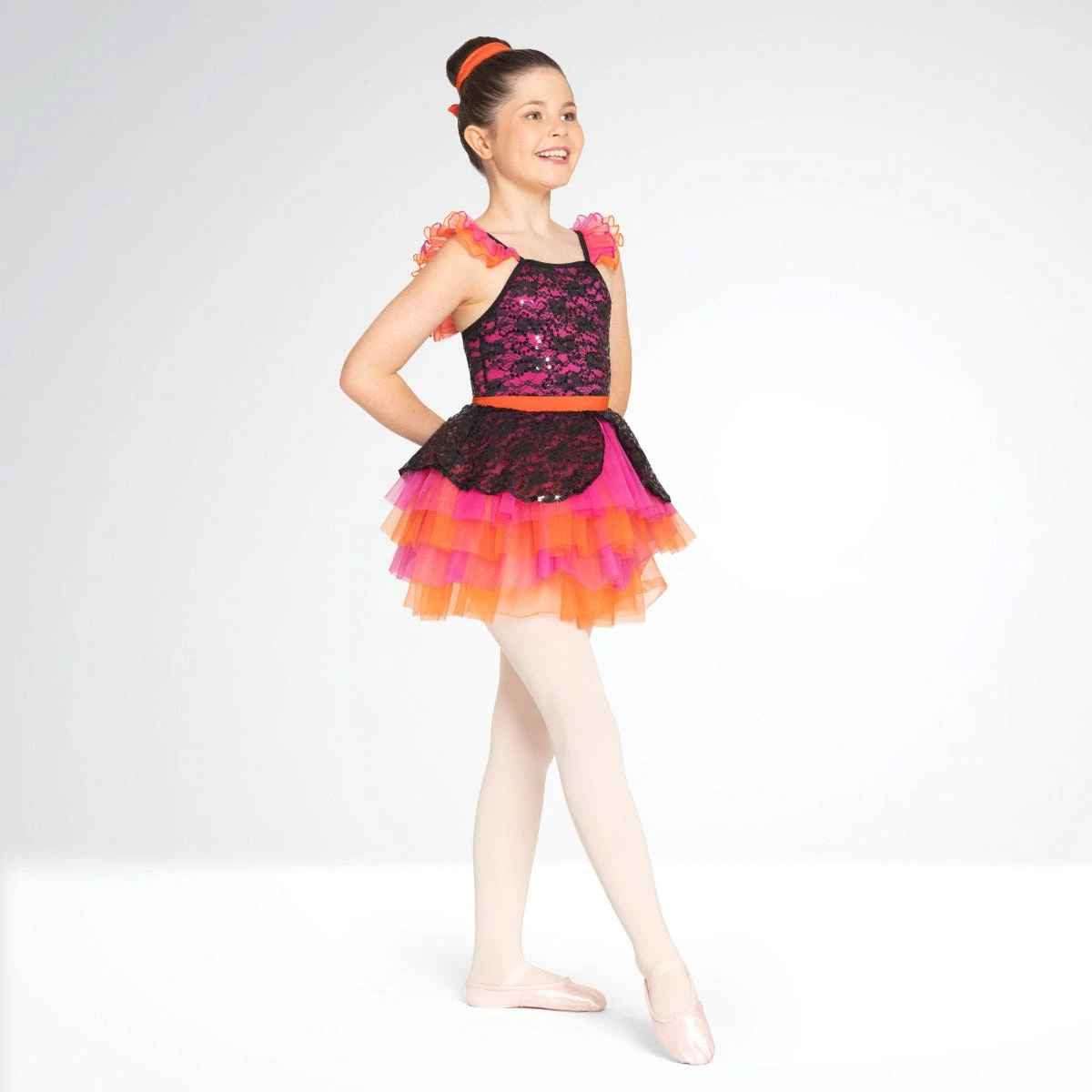 1st Position Robe Péplum En Dentelle Multicouche – Image 3