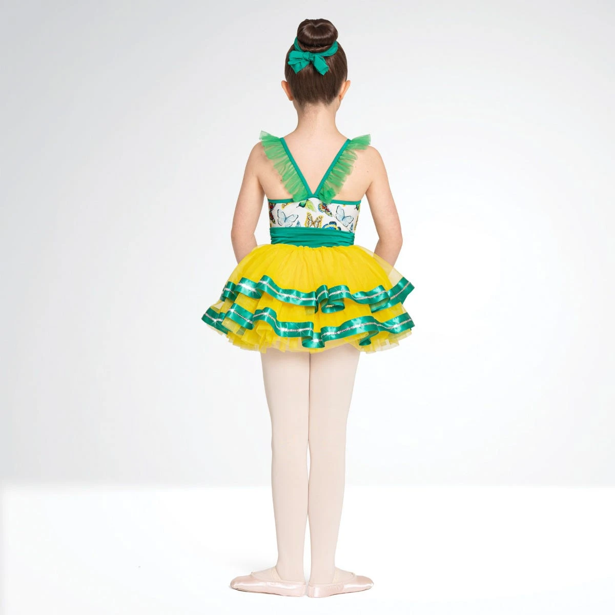 1st Position Robe Imprimée Papillon Avec Garniture De Ruban – Image 3