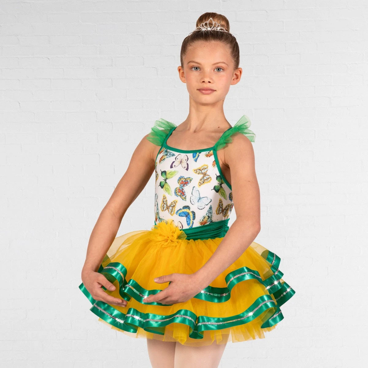 1st Position Robe Imprimée Papillon Avec Garniture De Ruban – Image 5