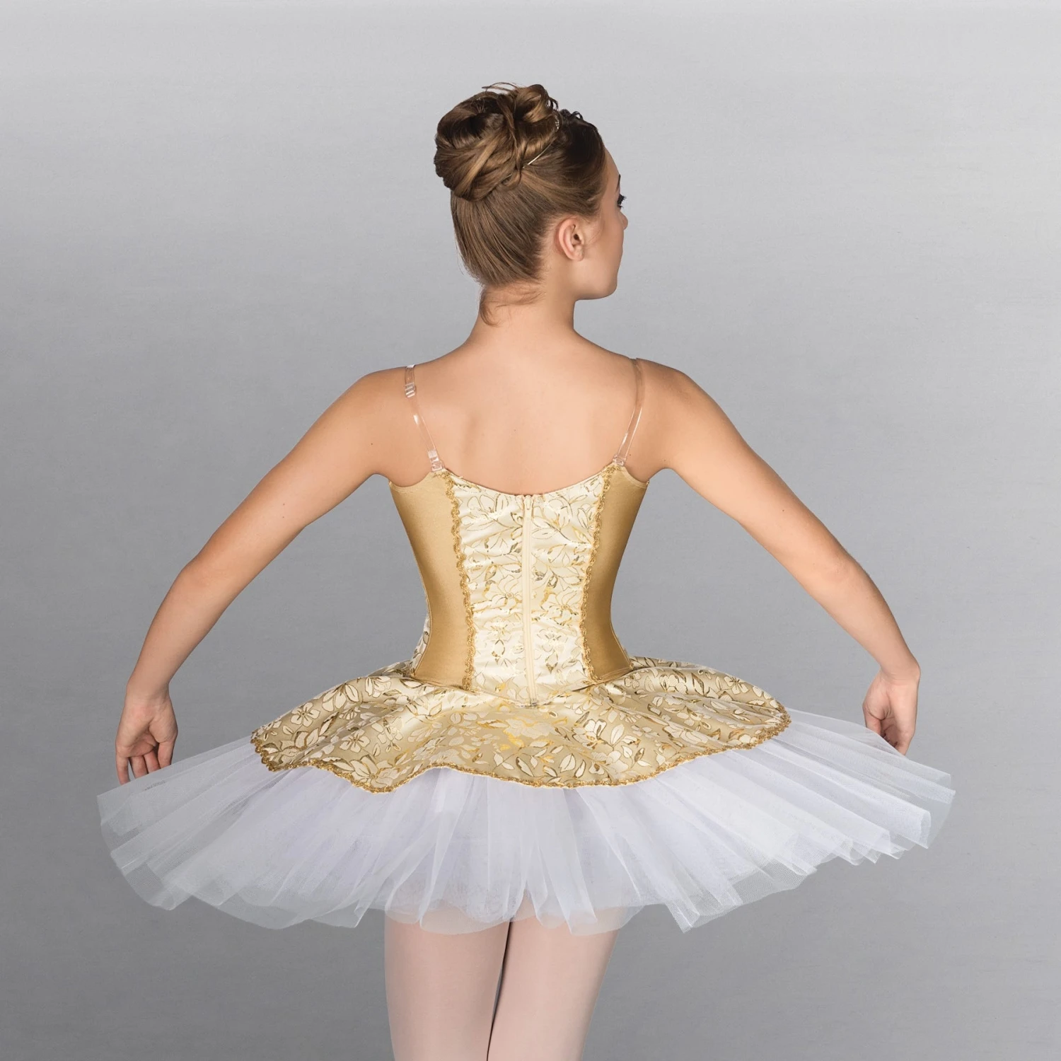 1st Position Prestige Corsage Tissé Orné De Fleurs Avec Jupe Par-dessus Séparée – Image 3