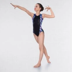 1st Position Justaucorps Sans Manches à Imprimés Graphiques Sur Les Côtés