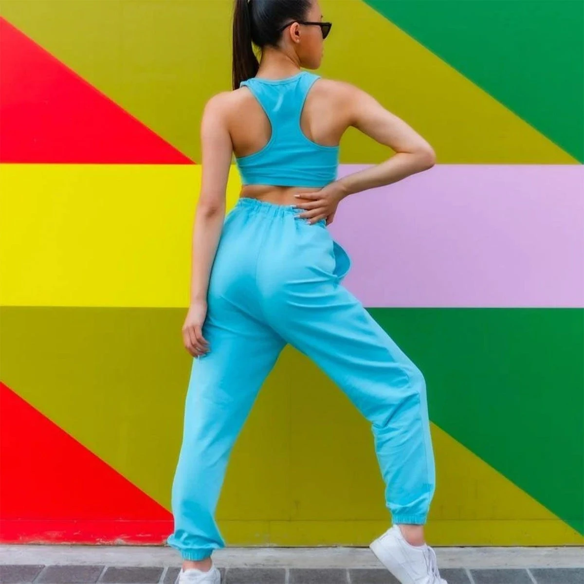 ONYRO Pantalon De Jogging Large Été Pastel – Image 6