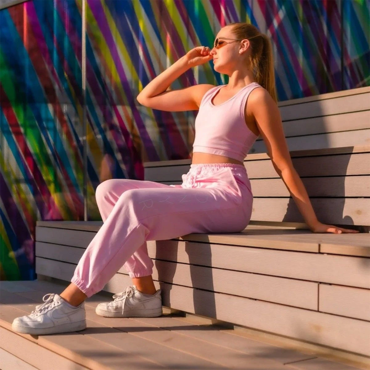 ONYRO Pantalon De Jogging Large Été Pastel – Image 8