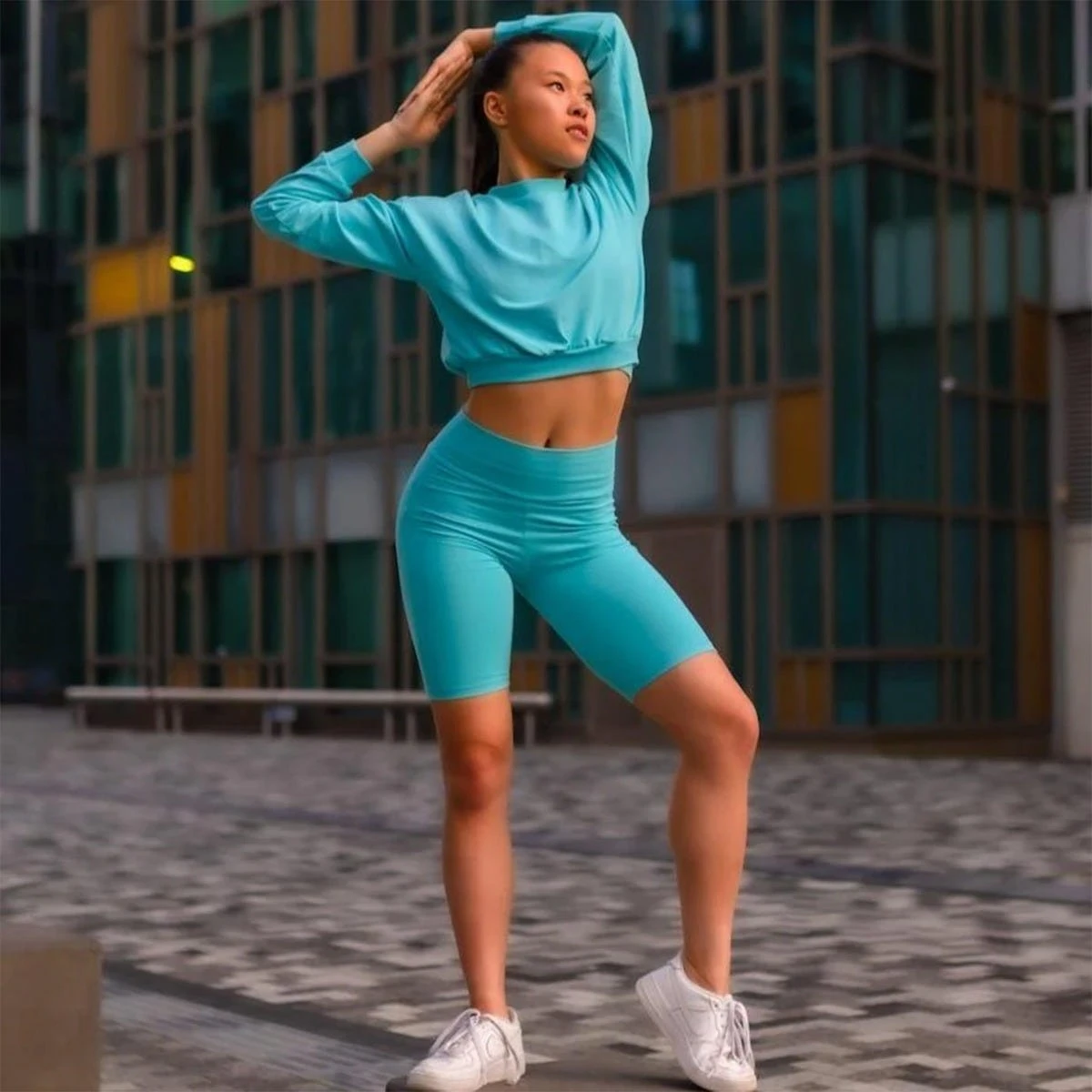 ONYRO Shorts Cyclistes Coton Bio Pastel – Image 3