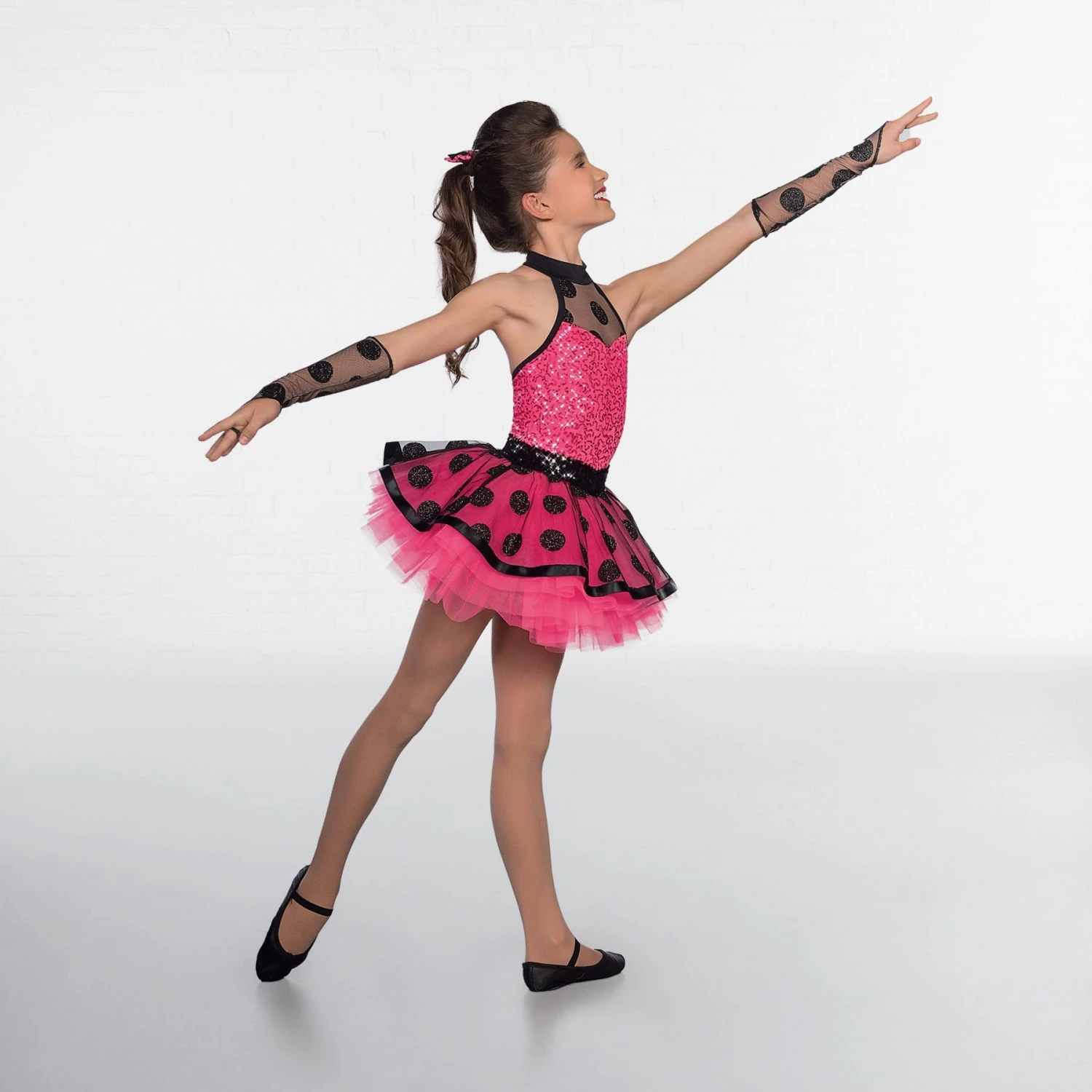 1st Position Tutu Pailleté Pink Glitter Spot Overlay Glitz Tutu – Image 3