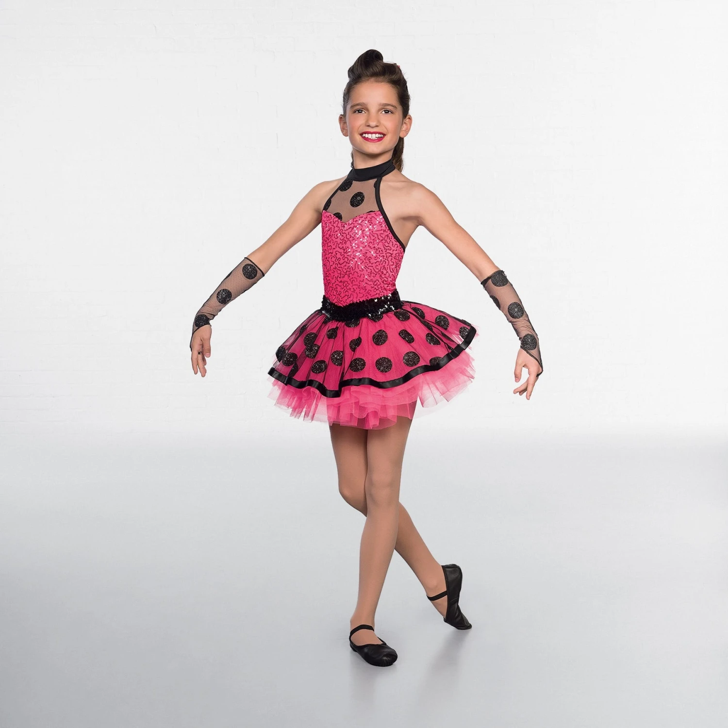 1st Position Tutu Pailleté Pink Glitter Spot Overlay Glitz Tutu – Image 4