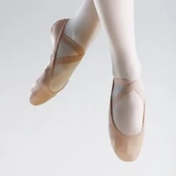 So Danca SuperPro Chaussons De Ballet Bi-Semelle En Cuir Avec Insert Stretch