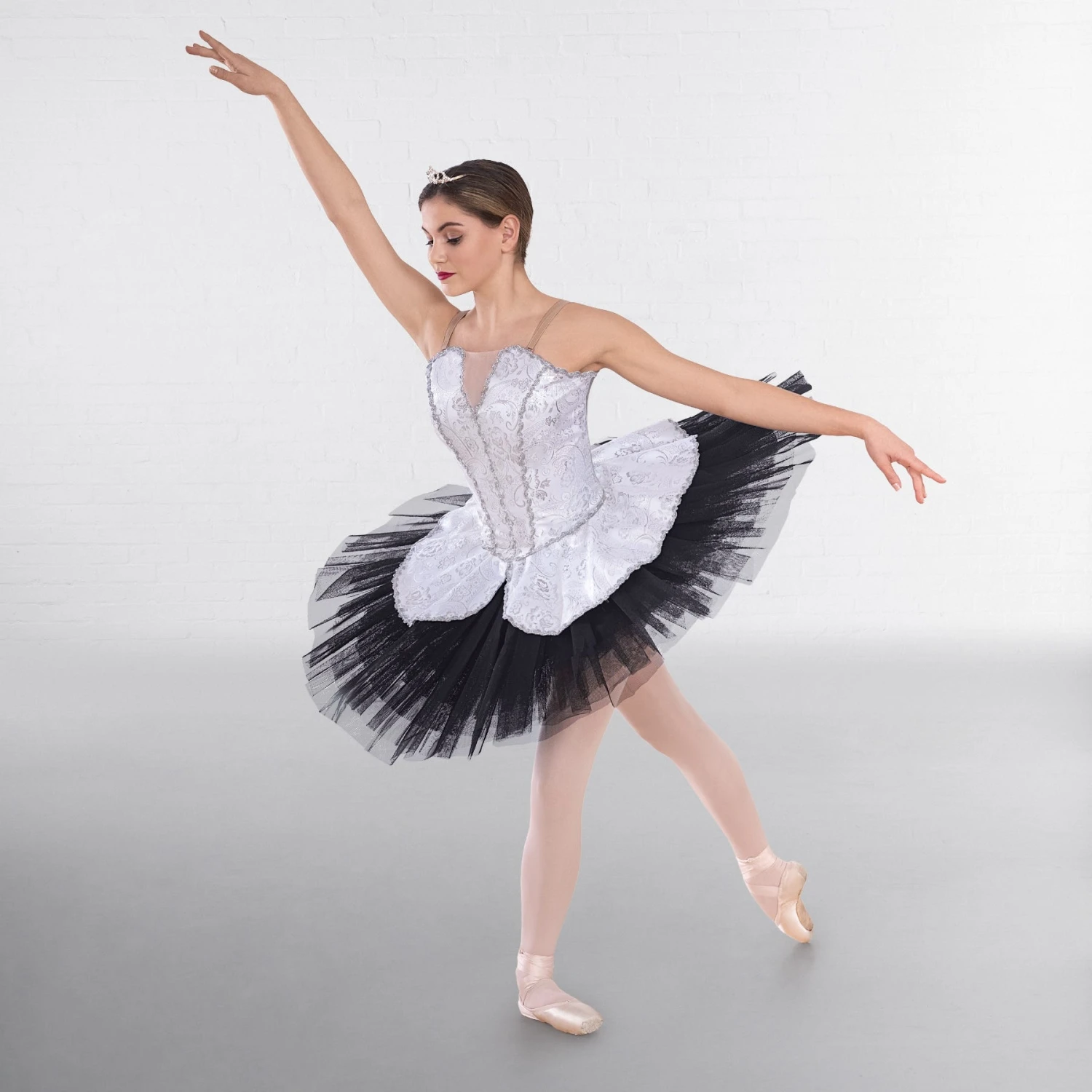 1st Position Prestige Corsage Tissé Orné De Fleurs Avec Jupe Par-dessus Séparée – Image 8