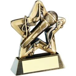 Trophée Mini Étoile "Music" (8cm)