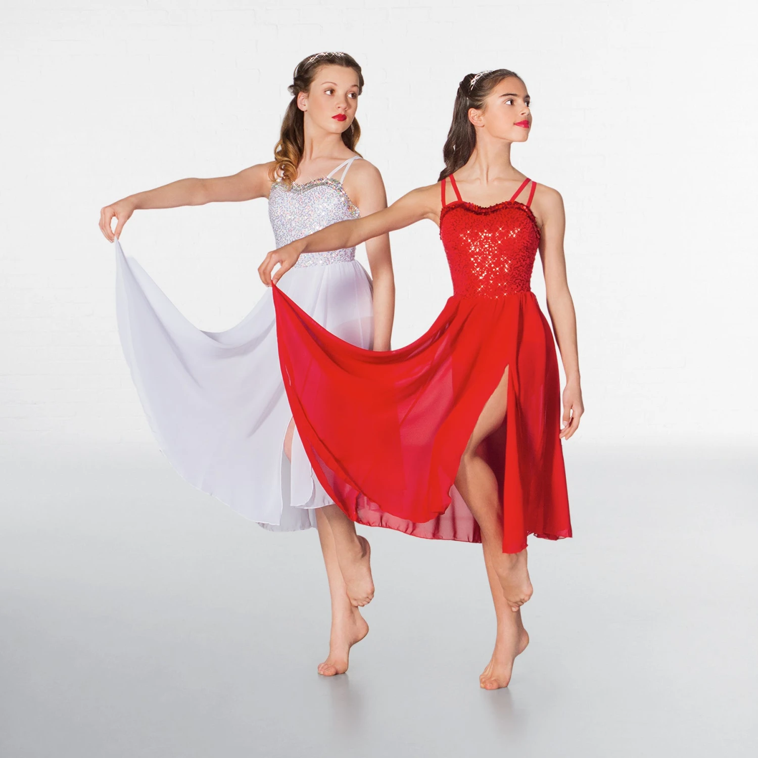 1st Position Robe Lyrique Longue à Paillettes – Image 3