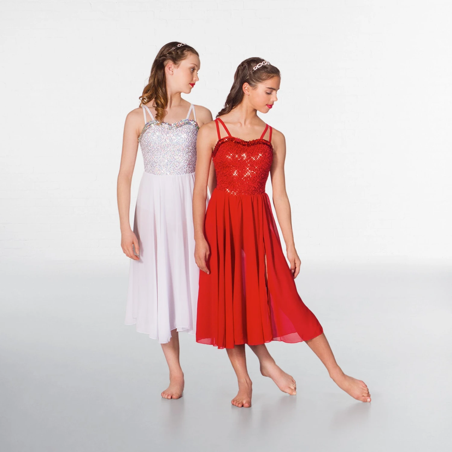 1st Position Robe Lyrique Longue à Paillettes – Image 5